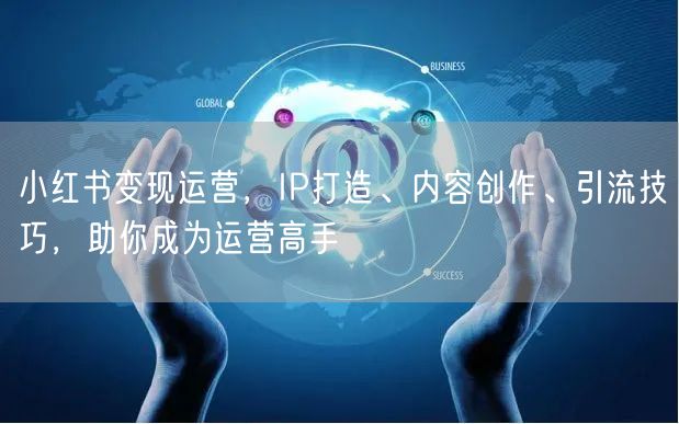 小红书变现运营，IP打造、内容创作、引流技巧，助你成为运营高手