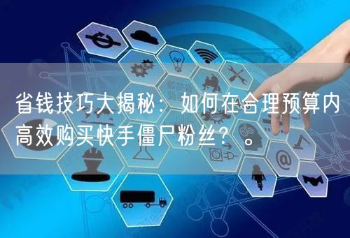 省钱技巧大揭秘：如何在合理预算内高效购买快手僵尸粉丝？。