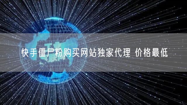 快手僵尸粉购买网站独家代理 价格最低